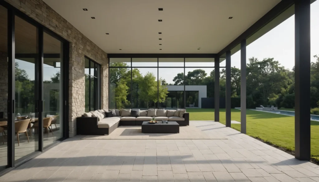 veranda avec soubassement