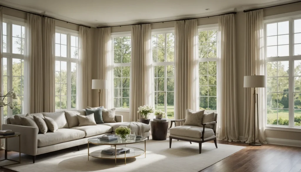 idée déco rideau voilage
